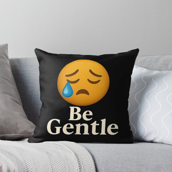 Item preview, Be Gentle - Crying  Emoji Design or Funny Doormat designed and sold by BlackArtMedia.