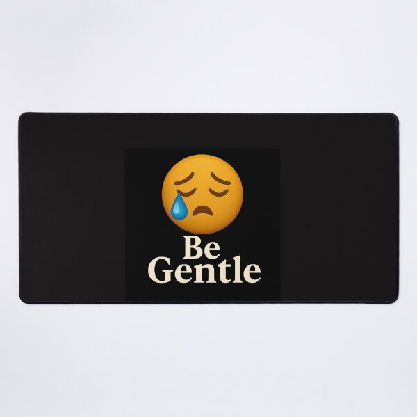 Item preview, Be Gentle - Crying Emoji Design or Funny Doormat designed and sold by BlackArtMedia.