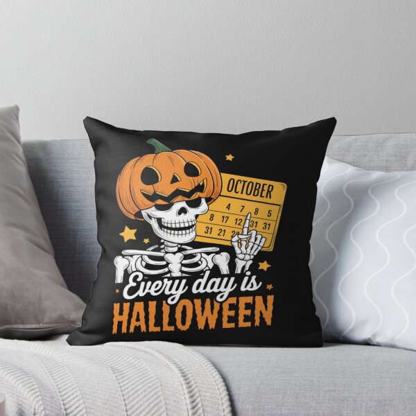 Item preview, Every Day Is Halloween Skeleton Pumpkin designed and sold by Vastingan.