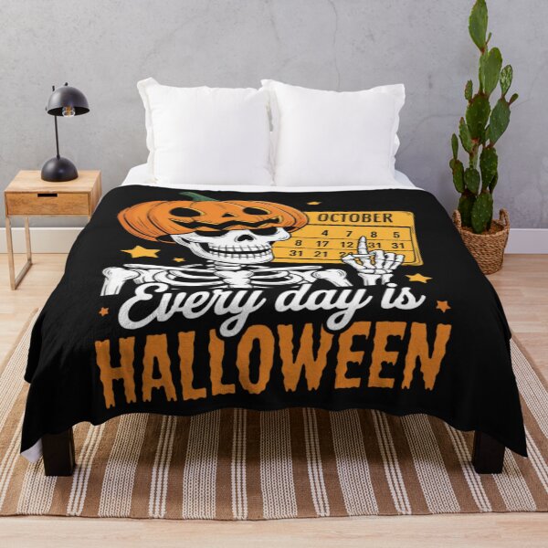 Item preview, Every Day Is Halloween Skeleton Pumpkin designed and sold by Vastingan.