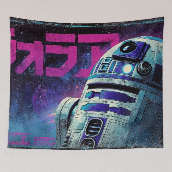 Item preview, R2-D2 Japanese Desk Mat Poster  designed and sold by AnimeArsenalPrints.