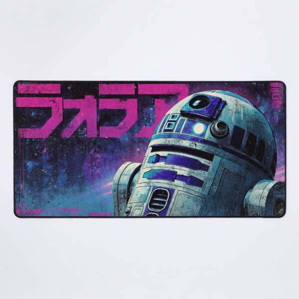 Item preview, R2-D2 Japanese Desk Mat Poster  designed and sold by AnimeArsenalPrints.