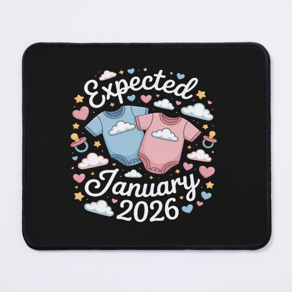 Item preview, Expectant Mother EXPECTED JANUARY 2026 Funny Soon to be Mom designed and sold by Vastingan.