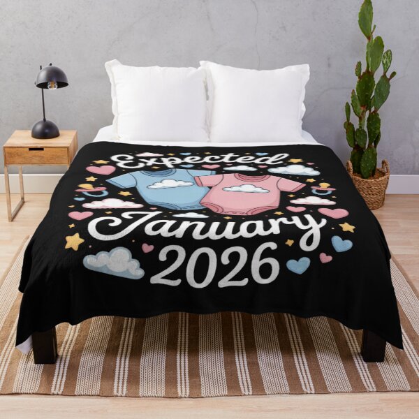 Item preview, Expectant Mother EXPECTED JANUARY 2026 Funny Soon to be Mom designed and sold by Vastingan.