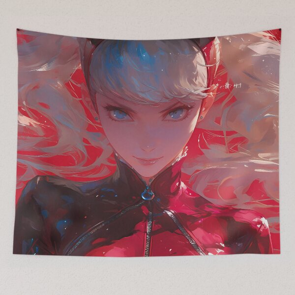 Item preview, Ann Takamaki Fiery Panther Persona 5 Game Heroine Red Leather Stylish Power designed and sold by HumbertoValveno.