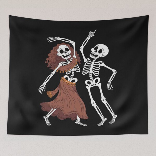 Item preview, Funny Belly Dance Skeleton Couple Halloween Party designed and sold by Vastingan.