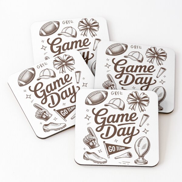 Item preview, Game Day Boho Football Season Hand Drawn designed and sold by Vastingan.