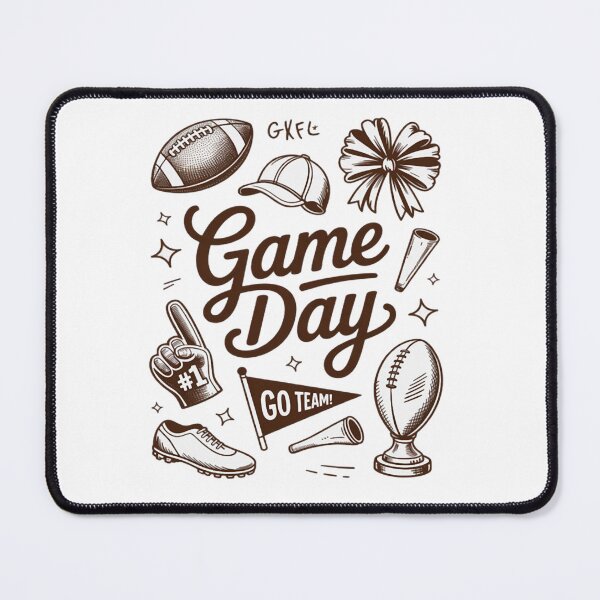 Item preview, Game Day Boho Football Season Hand Drawn designed and sold by Vastingan.