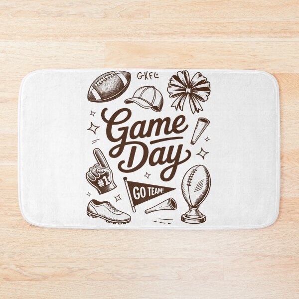 Item preview, Game Day Boho Football Season Hand Drawn designed and sold by Vastingan.