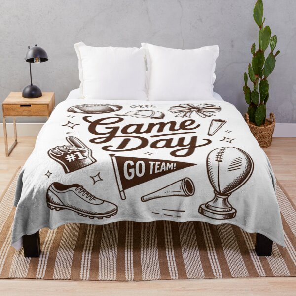Item preview, Game Day Boho Football Season Hand Drawn designed and sold by Vastingan.