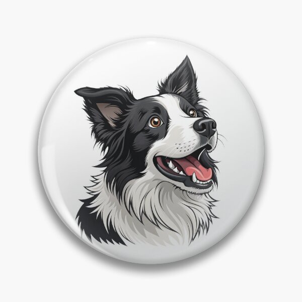 Item preview, Sheep Dog – Loyal Border Collie Pet Portrait Illustration designed and sold by DamianRoy88.