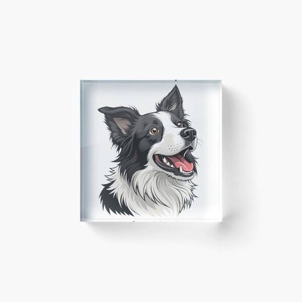 Item preview, Sheep Dog – Loyal Border Collie Pet Portrait Illustration designed and sold by DamianRoy88.