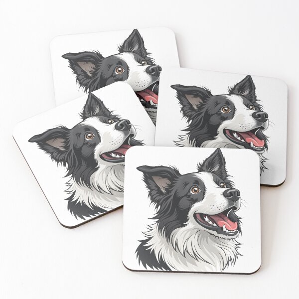 Item preview, Sheep Dog – Loyal Border Collie Pet Portrait Illustration designed and sold by DamianRoy88.