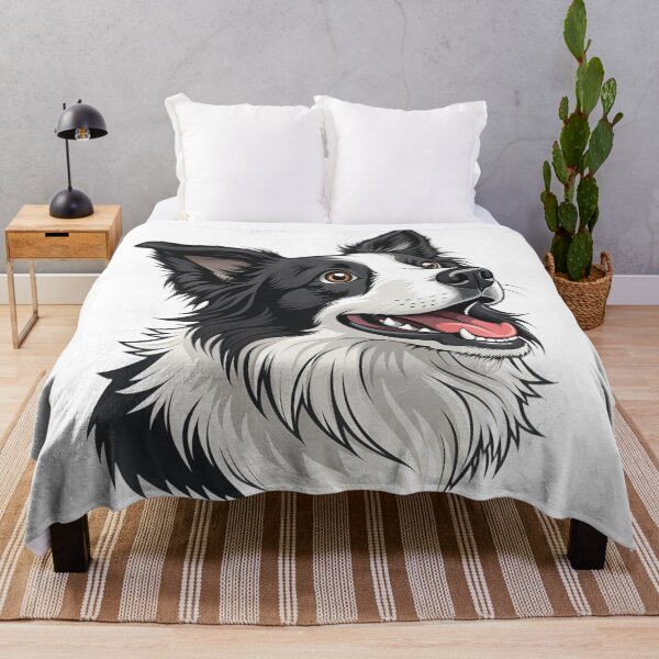 Item preview, Sheep Dog – Loyal Border Collie Pet Portrait Illustration designed and sold by DamianRoy88.
