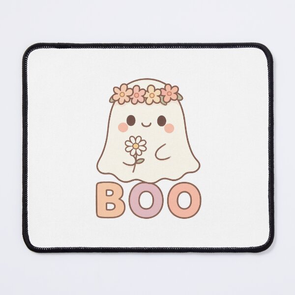 Item preview, Cute Kawaii Ghost with Flowers and Pastel Boo designed and sold by ArtSparkCo.