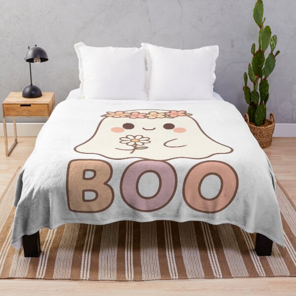 Item preview, Cute Kawaii Ghost with Flowers and Pastel Boo designed and sold by ArtSparkCo.