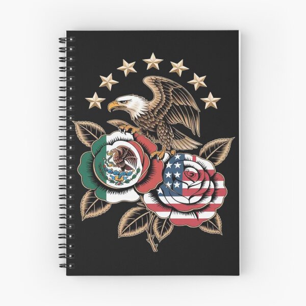 Item preview, Mexico USA Flag Mexican Flag American Flag Rose Flower designed and sold by Vastingan.