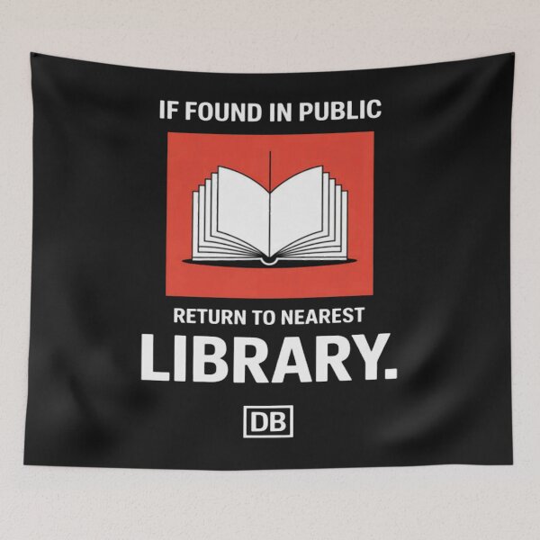 Item preview, Missing Book Alert Return to Library for Book Lovers  designed and sold by Vastingan.