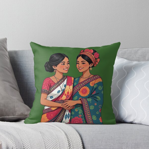 Item preview, Traditional Grace – Mother and Daughter in Cultural Dress designed and sold by Wizdem Artworkz.