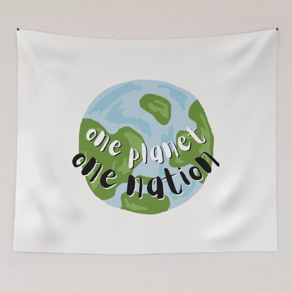 Item preview, One Planet, One Nation – Earth Unity Design designed and sold by downUnderInk.