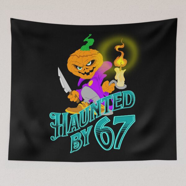Item preview, Haunted by 67 – funny ghost and pumpkin halloween costume designed and sold by TheEndDesign.