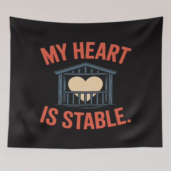 Item preview, My Heart is Stable Horse Lover Equestrian novelty designed and sold by Ikwalima.