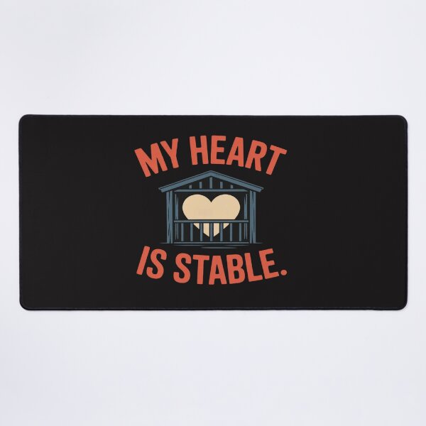 Item preview, My Heart is Stable Horse Lover Equestrian novelty designed and sold by Ikwalima.