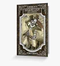 Steampunk JiuJitsu Greeting Card