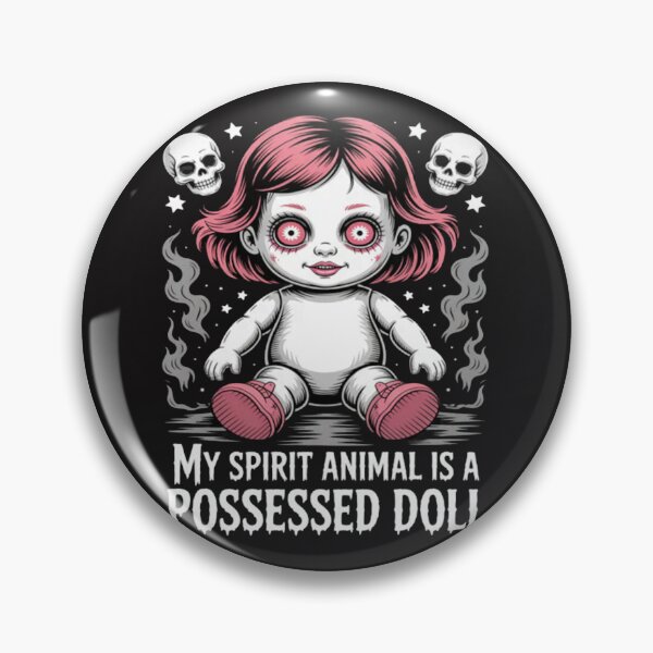 Artikelvorschau, Mein Geistertier ist eine besessene Puppe Halloween entworfen und verkauft von Ikwalima.