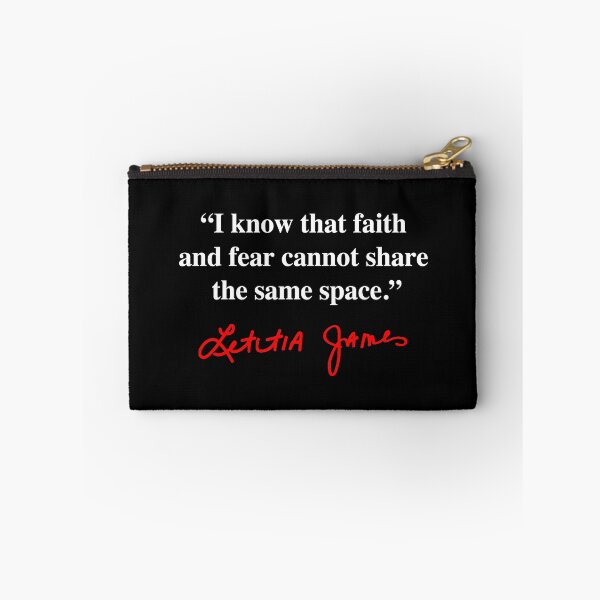 Item preview, Tish James - Faith and Fear - Quote (red signature) designed and sold by Thelittlelord.