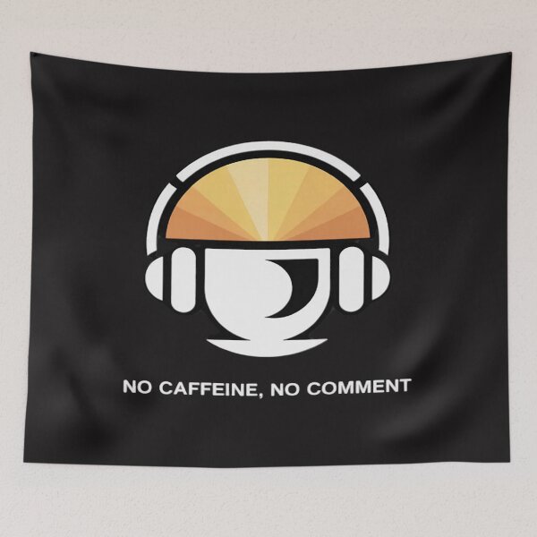 Item preview, No Caffeine No Comment Coffee Cup Headphones designed and sold by Ikwalima.