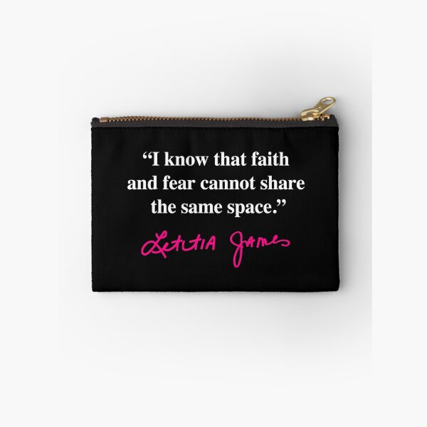 Item preview, Tish James - Faith and Fear - Quote (hot pink signature) designed and sold by Thelittlelord.