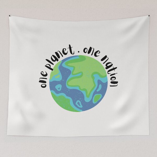 Item preview, One Planet One Nation – Earth Unity & Peace Design designed and sold by downUnderInk.