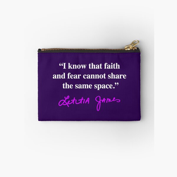 Item preview, Tish James - Faith and Fear - Quote (violet signature) designed and sold by Thelittlelord.