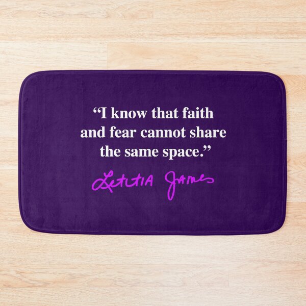 Item preview, Tish James - Faith and Fear - Quote (violet signature) designed and sold by Thelittlelord.