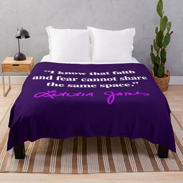 Item preview, Tish James - Faith and Fear - Quote (violet signature) designed and sold by Thelittlelord.