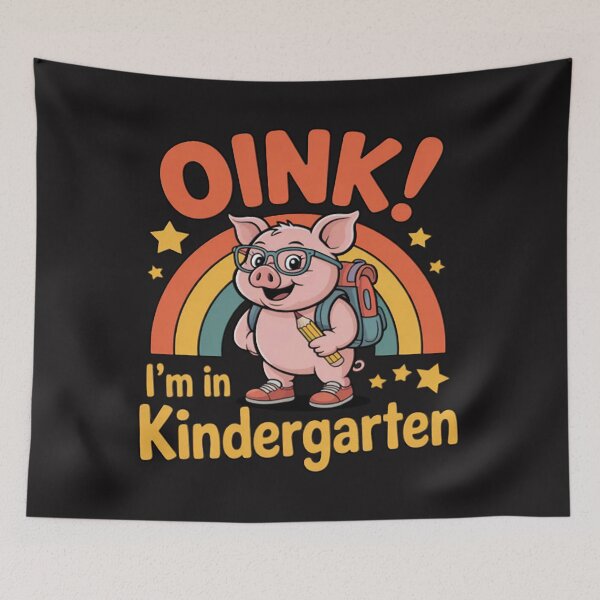 Item preview, Oink I’m In Kindergarten Cute Funny Pig Back to School designed and sold by Ikwalima.