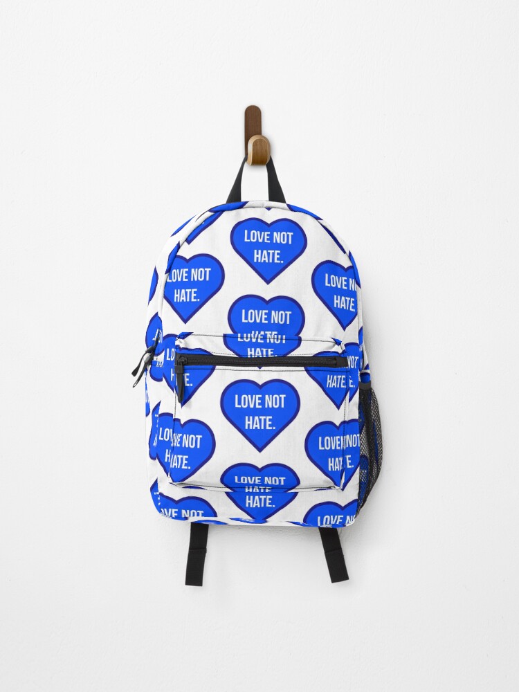 Thumbnail 1 of 3, Backpack, Love not hate designed and sold by RACHELDF.