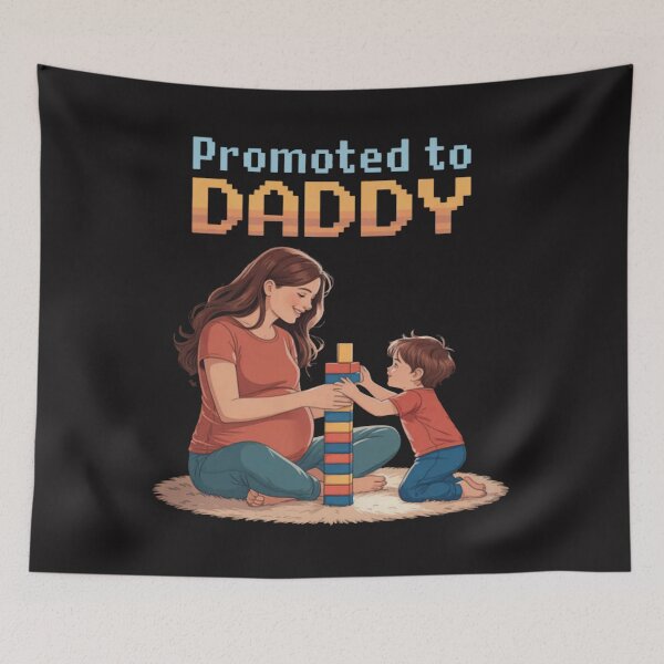 Item preview, Parenting Humor Pixel Pregnancy Reveal Block  designed and sold by Ikwalima.