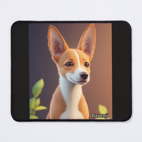 Item preview, Portrait of a Beautiful Basenji Dog Against a Warm Backdrop designed and sold by KJ-Books.
