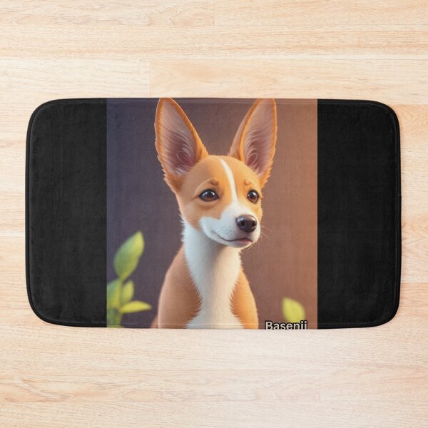 Item preview,  Portrait of a Beautiful Basenji Dog Against a Warm Backdrop  designed and sold by KJ-Books.