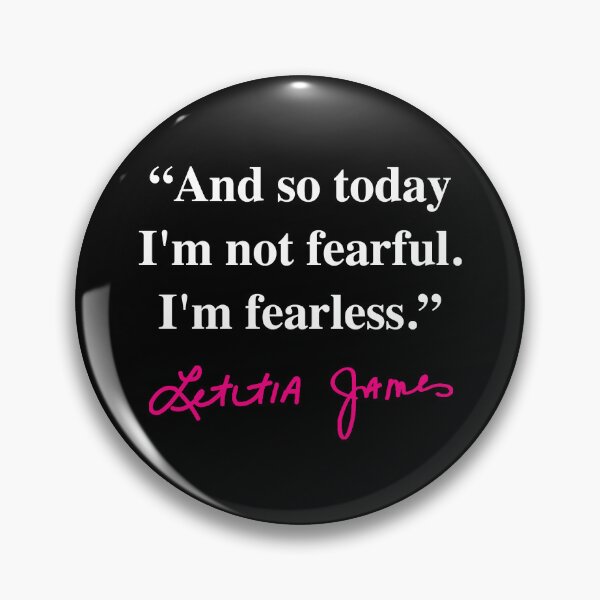 Item preview, Tish James - I'm fearless- Quote (hot pink signature) designed and sold by Thelittlelord.