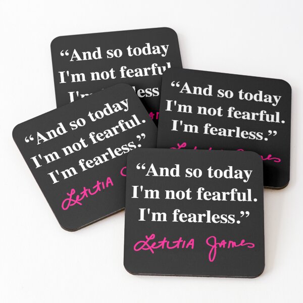 Item preview, Tish James - I'm fearless- Quote (hot pink signature) designed and sold by Thelittlelord.