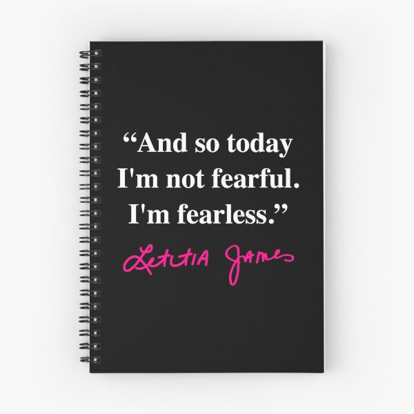 Item preview, Tish James - I'm fearless- Quote (hot pink signature) designed and sold by Thelittlelord.