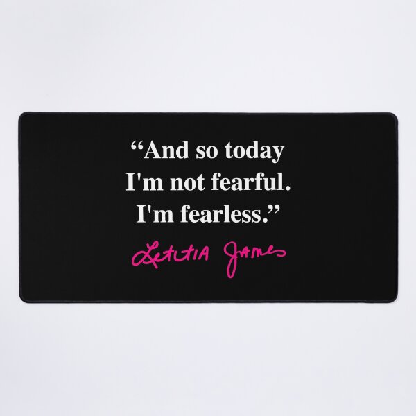 Item preview, Tish James - I'm fearless- Quote (hot pink signature) designed and sold by Thelittlelord.