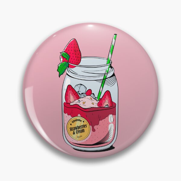 Item preview, Strawberries & Cream juice - Strawberry with Cream designed and sold by RGB Estudio Creativo.