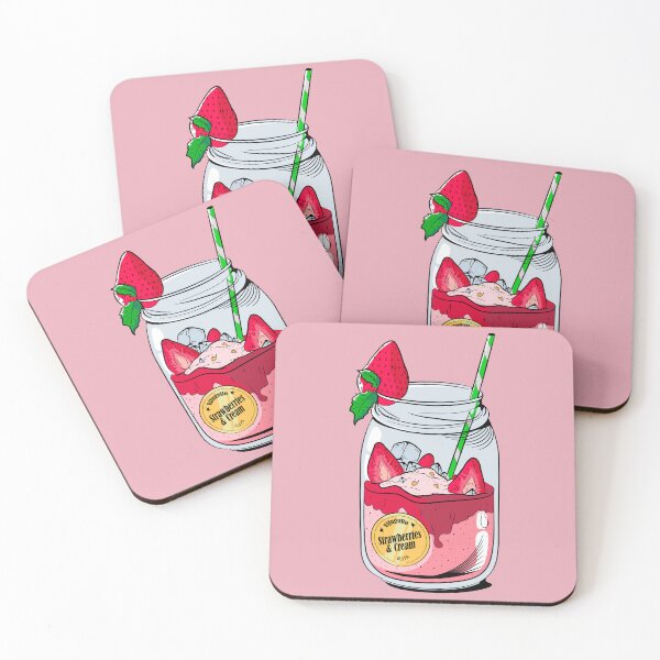 Item preview, Strawberries & Cream juice - Strawberry with Cream designed and sold by RGB Estudio Creativo.