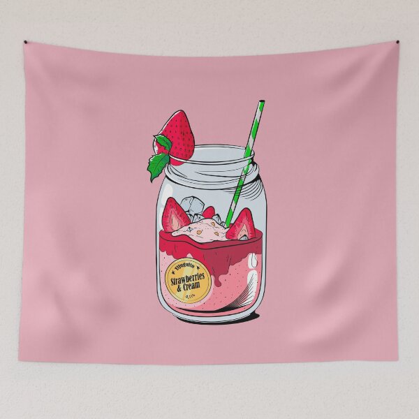 Item preview, Strawberries & Cream juice - Strawberry with Cream designed and sold by RGB Estudio Creativo.