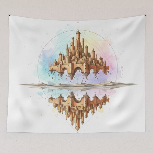 Item preview, Illusion Castle (Watercolor Color) designed and sold by AlquimiaSolar.