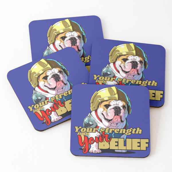 Item preview, Bulldog Warrior – Your Strength Is in Your Belief designed and sold by 8-Maxwell-8.